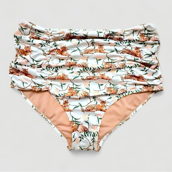 Kortni Jeane Matching Maternity & Girls Swimsuit Bundle Tigers + Pink, Sz. L, 5 - Picture 10 of 11